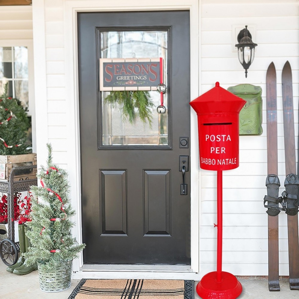 280034 Père Noël Boîte aux lettres ronde 115cm...