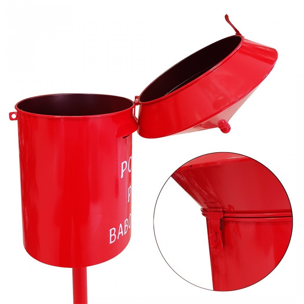 280035 Père Noël Boîte aux lettres ronde 80cm...