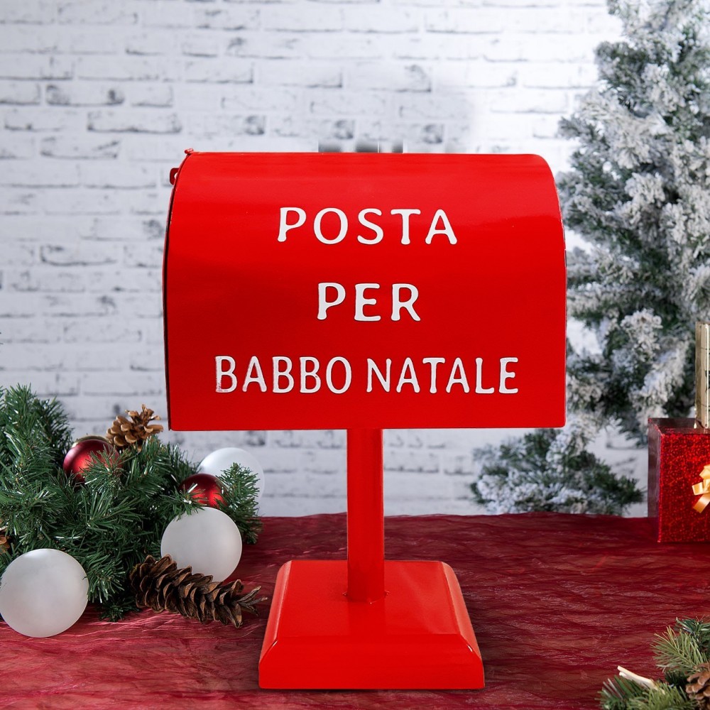 280036 Père Noël Boîte aux lettres 42 cm rouge...