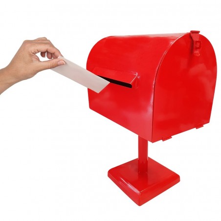 280036 Père Noël Boîte aux lettres 42 cm rouge Décoration de Noël