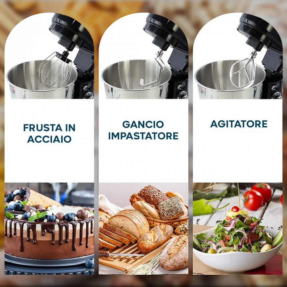 Blender planétaire DGBAVARIA 5L accessoires en...