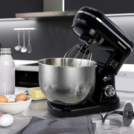 Blender planétaire DGBAVARIA 5L accessoires en acier inoxydable 6 vitesses 1200W