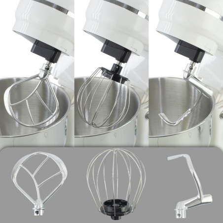 Blender planétaire DGBAVARIA 5L accessoires en acier inoxydable 6 vitesses 1200W