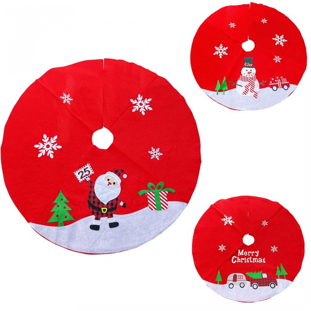 093581 Tapis pour la base du sapin de Noël avec différents personnages 100 cm