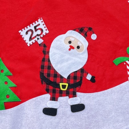 093581 Tapis pour la base du sapin de Noël avec différents personnages 100 cm