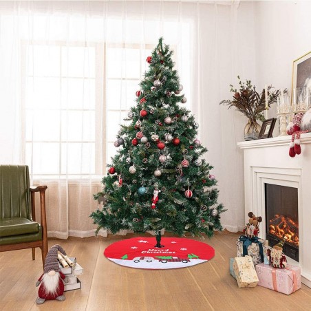 093581 Tapis pour la base du sapin de Noël avec différents personnages 100 cm