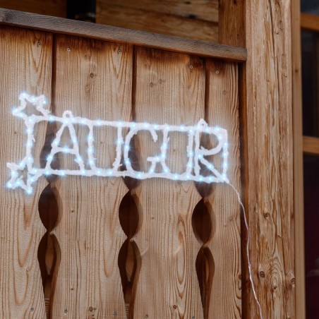 88SP-24 Écriture lumineuse 88 LED Auguri cold light Christmas Wall 55x16 cm