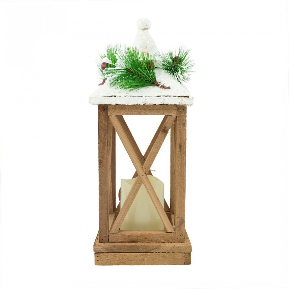 859762 Lampe de décoration de Noël en bois avec...