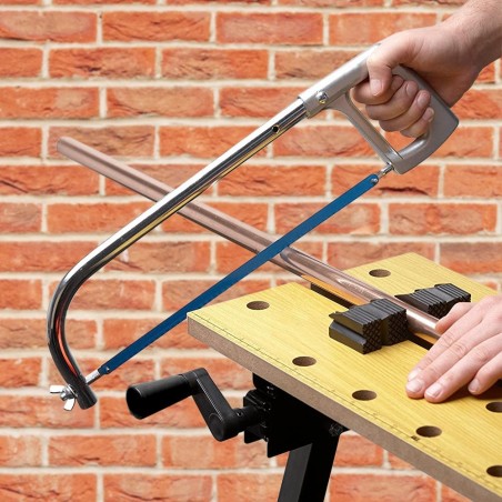 Établi de bricolage pliable avec verrous latéraux et porte-outils