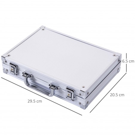 Set de poker professionnel 200 jetons avec étui et 2 jeux de cartes de poker