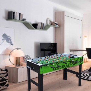 519105 Table de football en bois vert 121x61x81Hcm 2