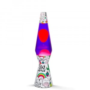 XL1768 Lampe à lave 40cm base Licorne Magma Magma Glitter...