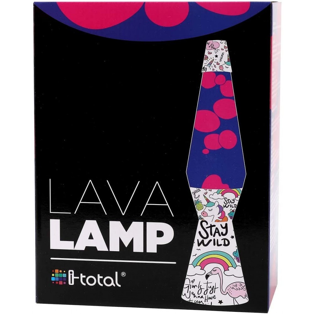 XL1768 Lampe à lave 40cm base Licorne Magma...