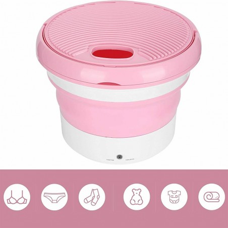 Mini machine à laver pliable et portable pour le camping Stérilisateur vêtements