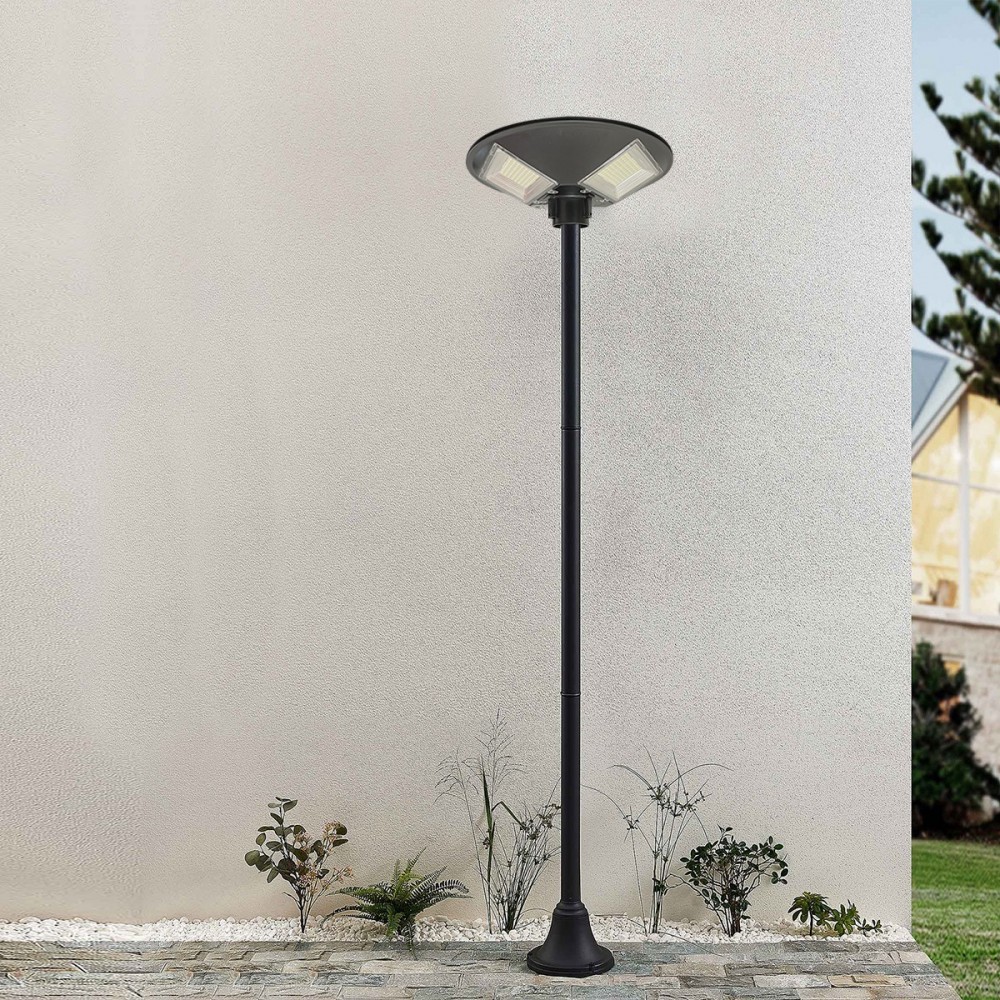 042008 Lampadaire solaire 200W poteau mural...