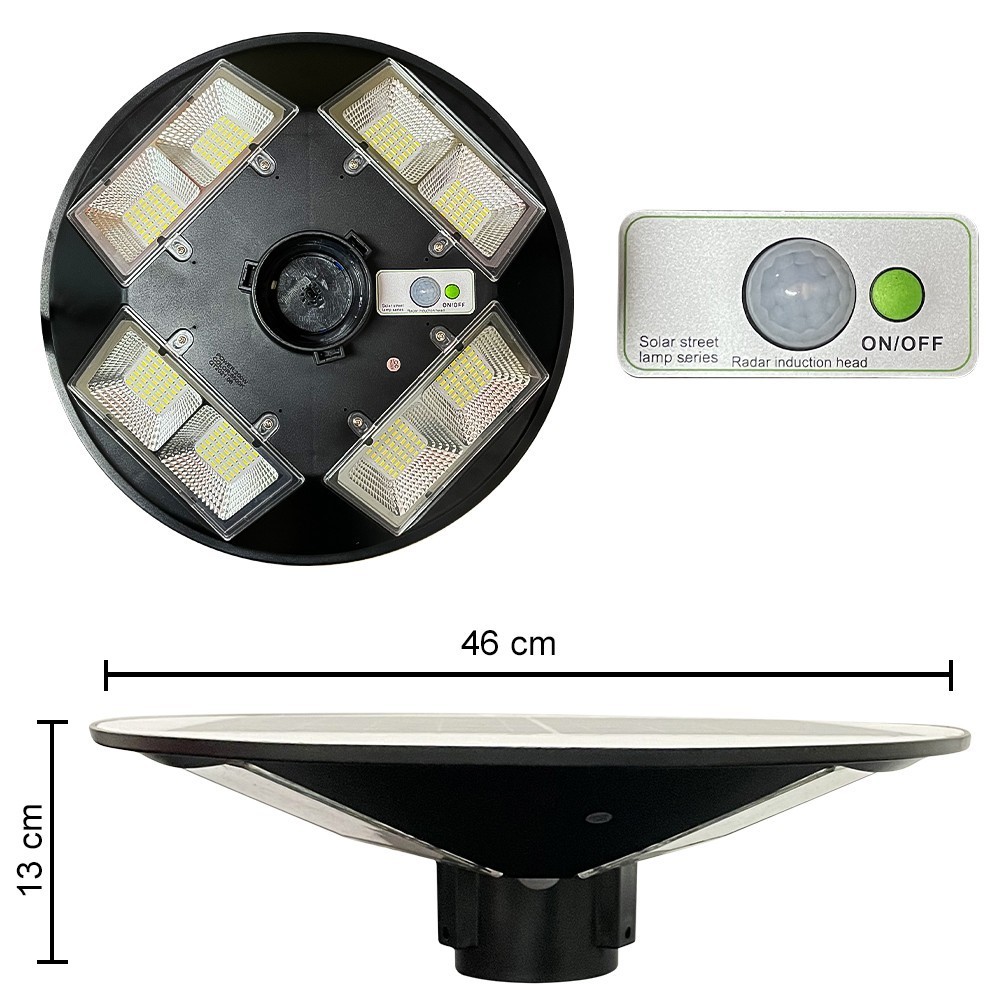 042008 Lampadaire solaire 200W poteau mural...