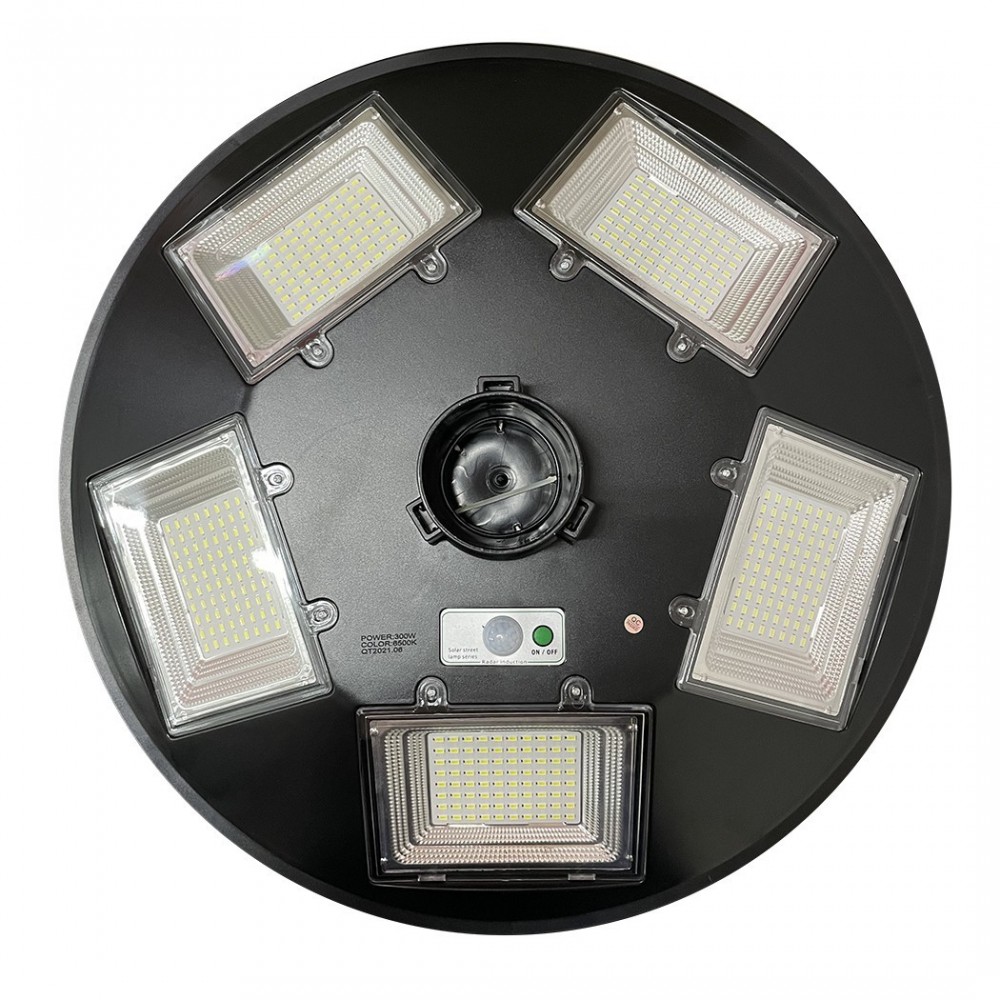 053004 Lampadaire solaire 300W poteau mural...