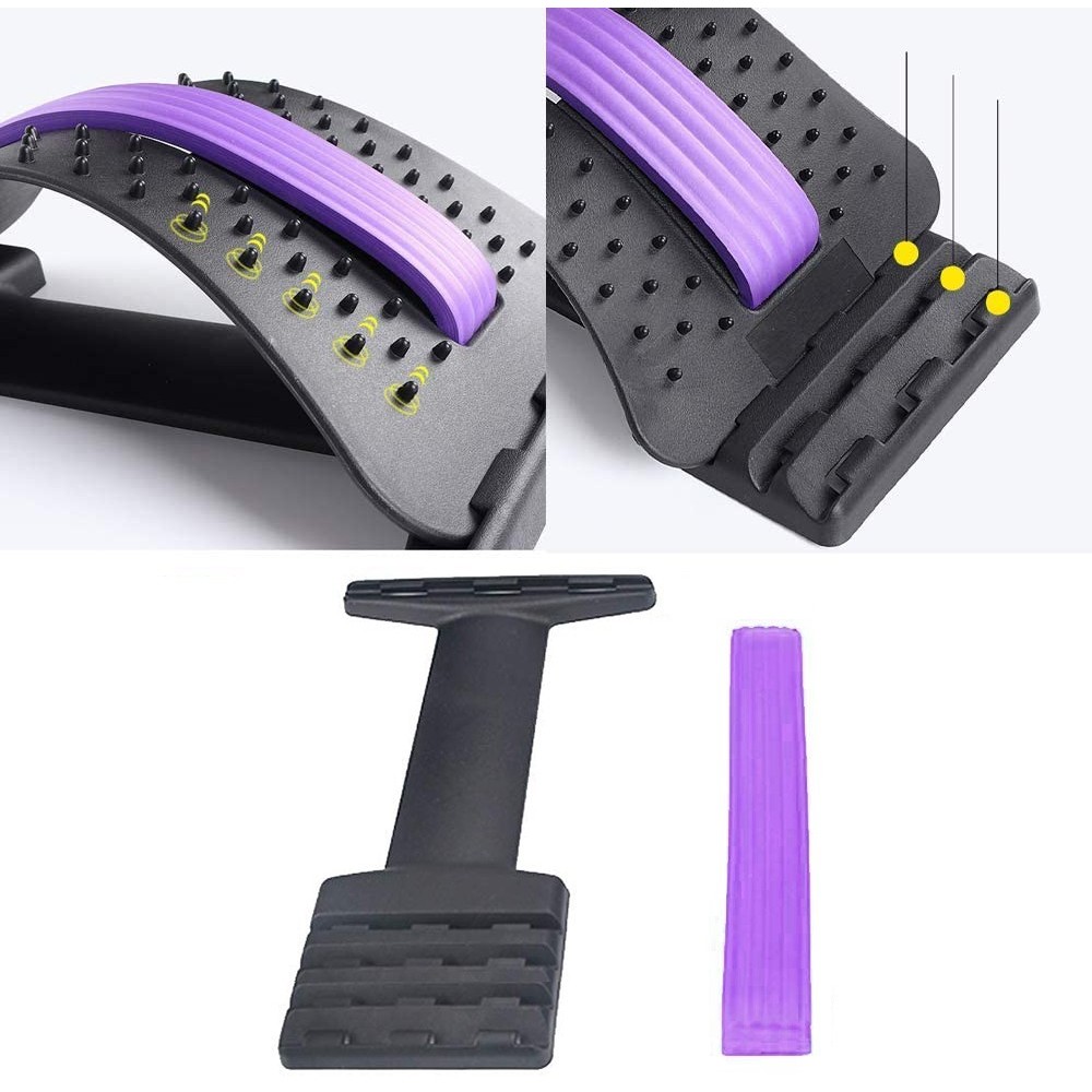 Support de massage dorsal extensible par la...
