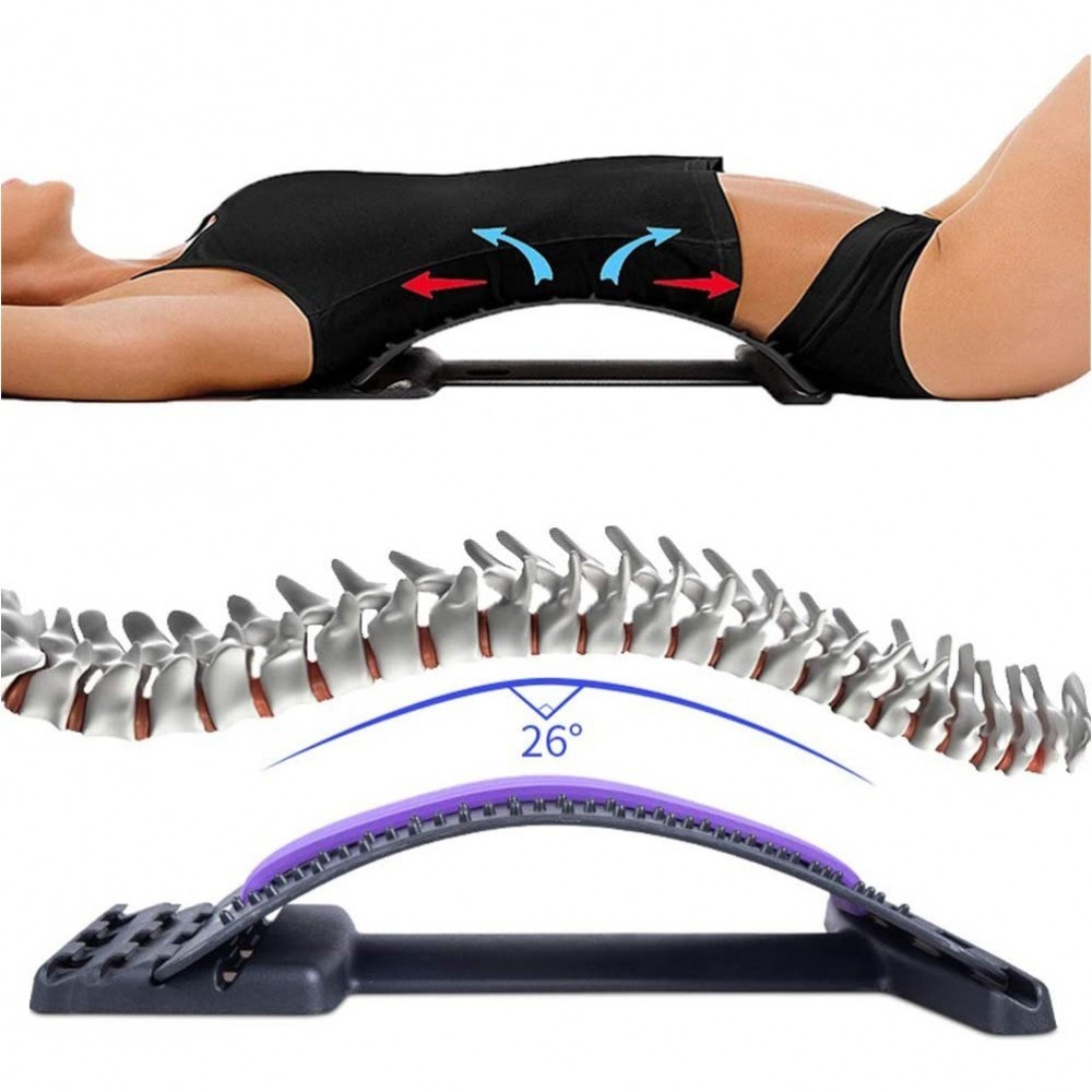 Support de massage dorsal extensible par la...