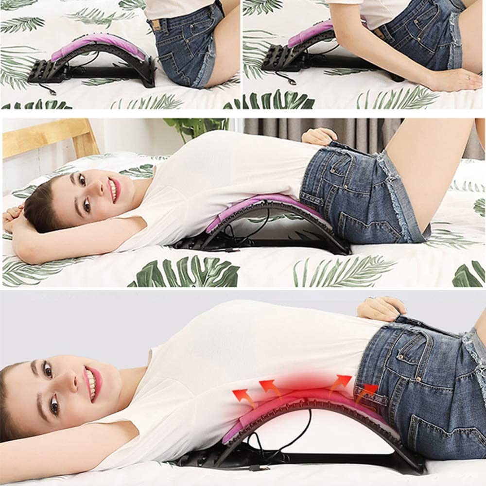 Support de massage dorsal extensible par la...