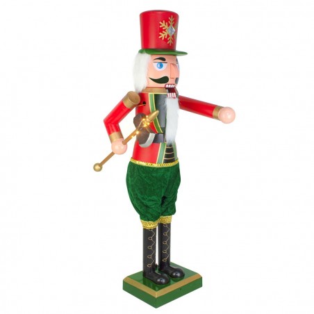 392029 Casse-noisette soldat hauteur 110 cm avec Sons, Lumières et Mouvement