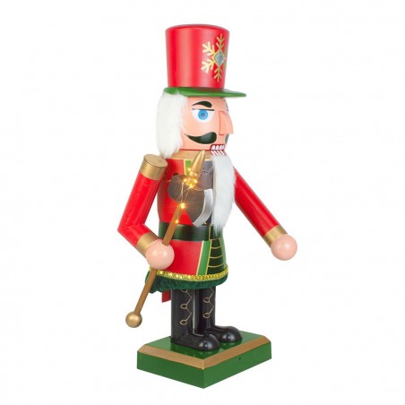 392029 Casse-noisette soldat hauteur 110 cm avec Sons, Lumières et Mouvement