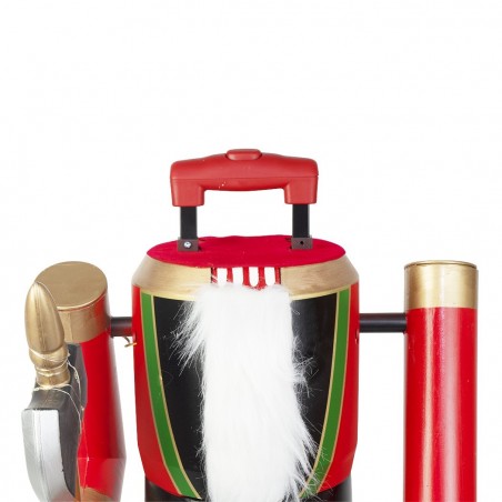 392029 Casse-noisette soldat hauteur 110 cm avec Sons, Lumières et Mouvement