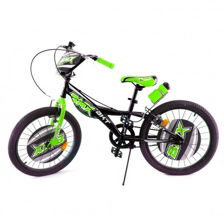 Vélo BMX BKT Diamètre 20" Cadre en acier avec cloche et bouteille d'eau