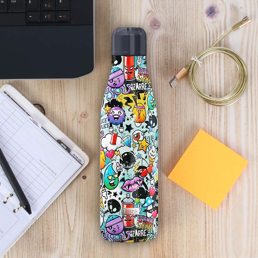 Bouteille thermique GRAFFITI 500ml Acier...