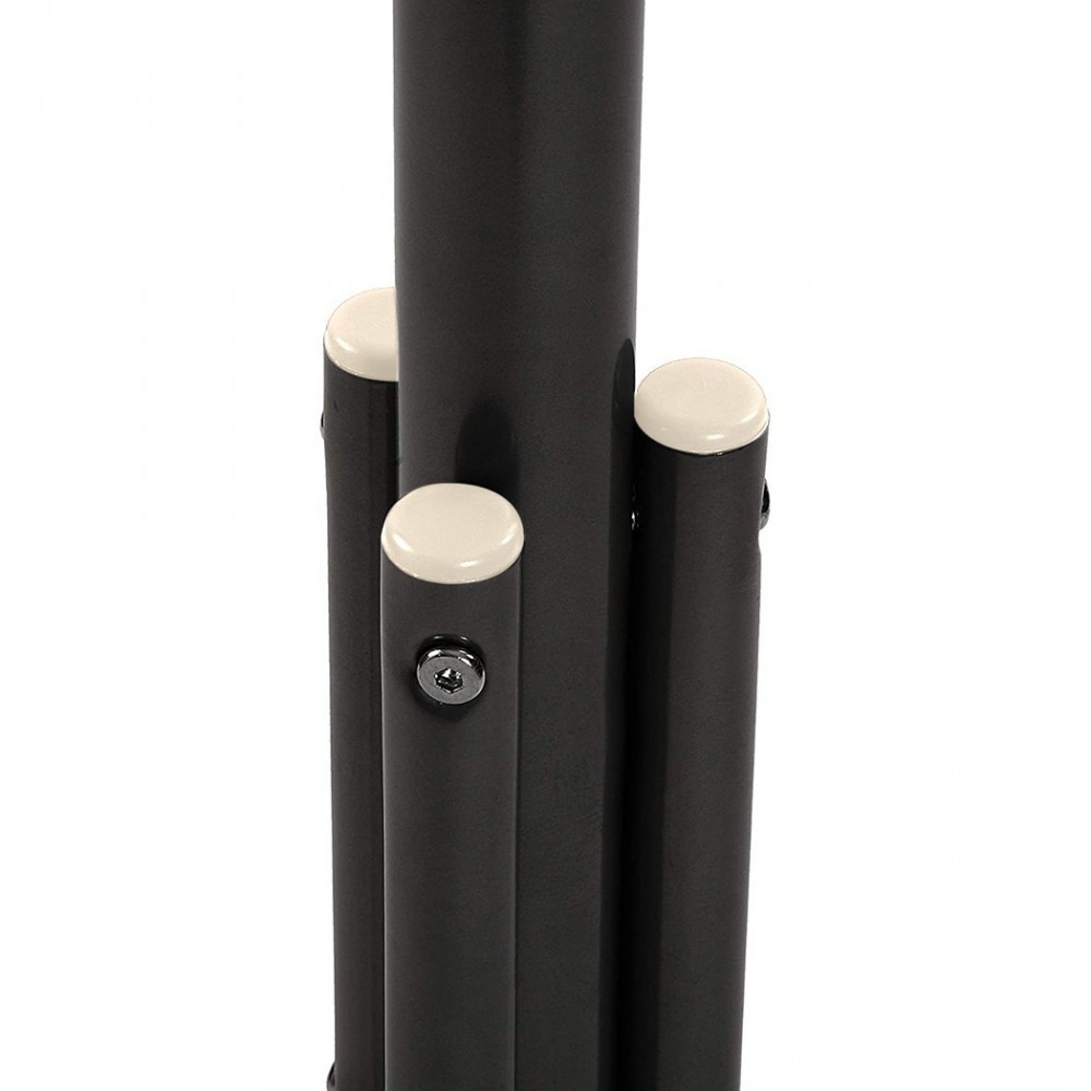 Porte-manteaux métal noir pour maison avec 11...