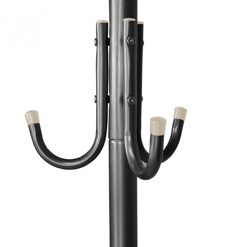 Porte-manteaux métal noir pour maison avec 11...