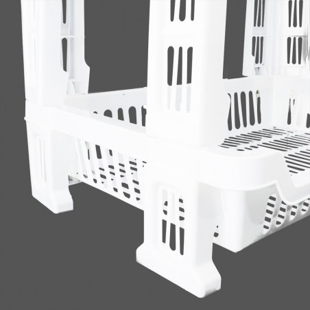 205780 Chariot à fruits avec 4 étagères peu encombrantes 42x35x75cm