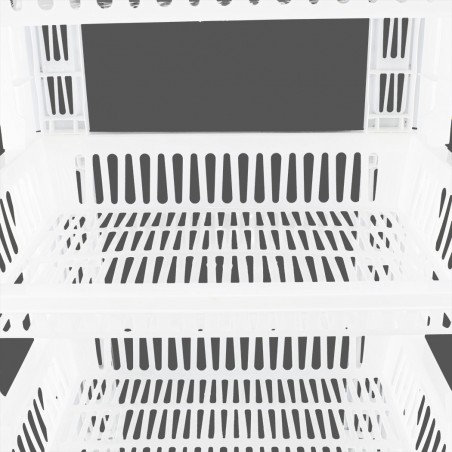 205780 Chariot à fruits avec 4 étagères peu encombrantes 42x35x75cm