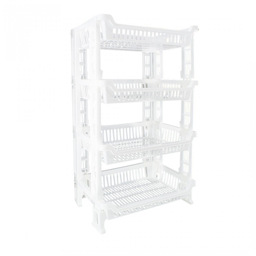 205780 Chariot à fruits avec 4 étagères peu...