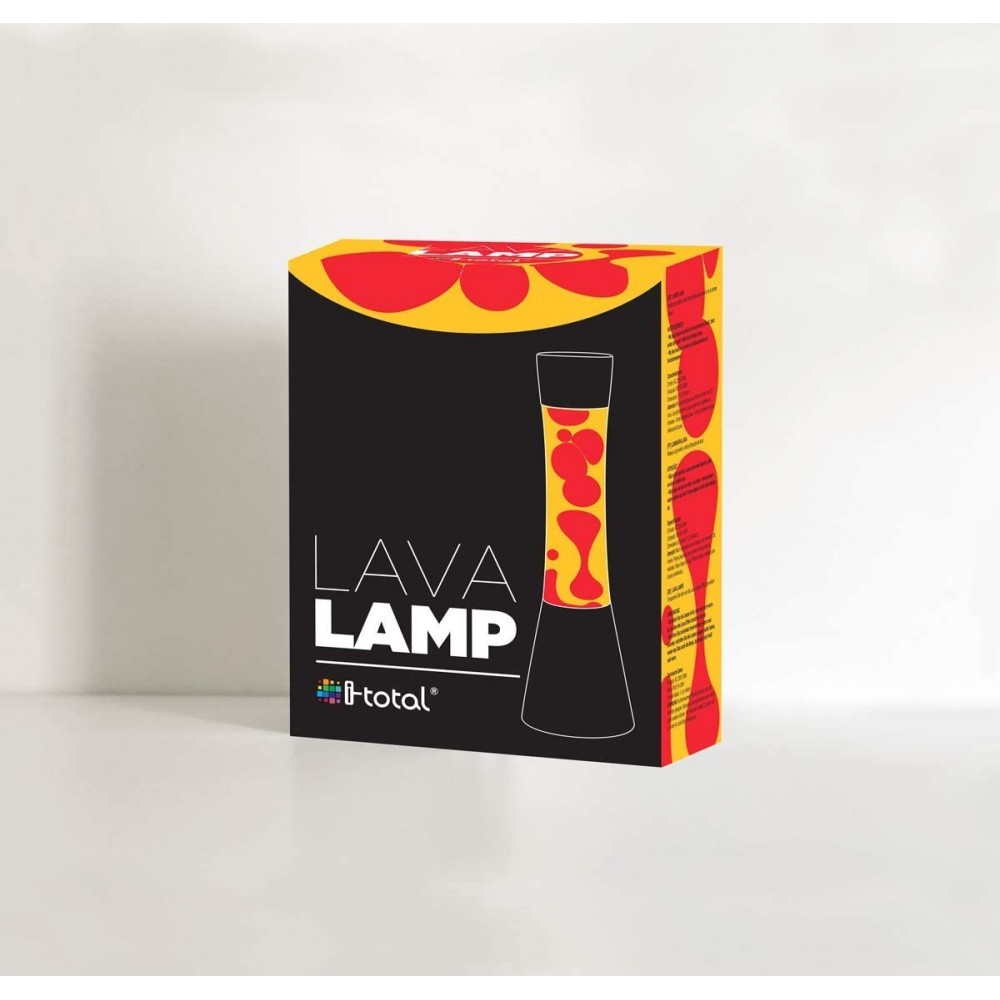 XL1759 Lampe à lave 40cm base noire avec design...