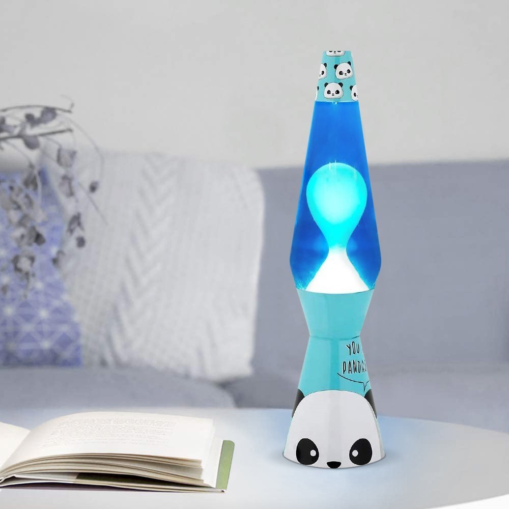 Lampe à lave 40cm XL1775 Base bleue avec Panda...