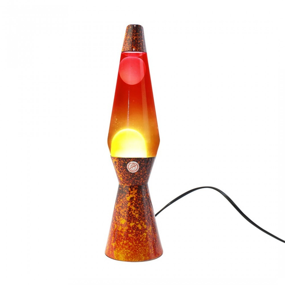 Lampe à lave 40cm XL1781 Base Fantasy Volcano et Magma Rouge Design Moderne