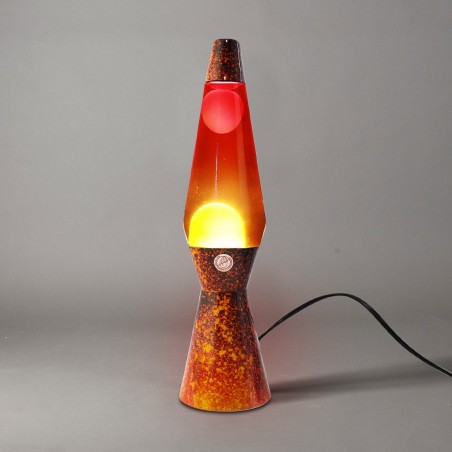 Lampe à lave 40cm XL1781 Base Fantasy Volcano et Magma Rouge Design Moderne