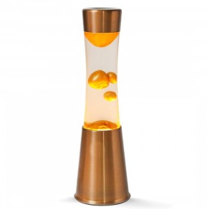 Lampe Lava 30cm XL1762 avec base en bronze et design...