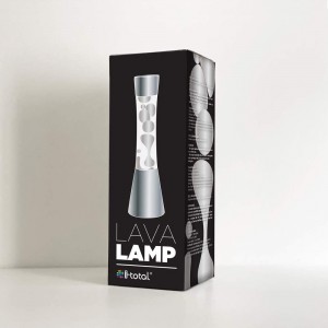 Lampe à lave 30cm XL1763 Base en argent brillant et... 2