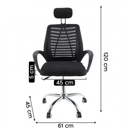 Fauteuil de bureau mod. TOKYO avec appui-tête et accoudoir OFFIX3