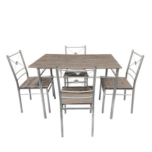 536063 Set de table rectangulaire et 4 chaises ALDO en...