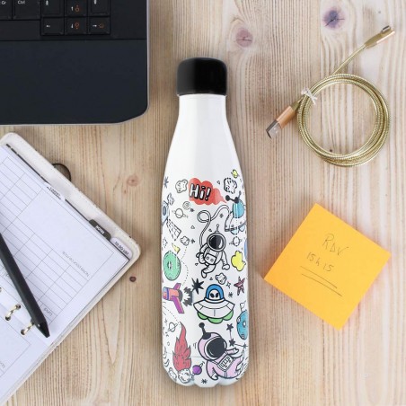 Bouteille thermique SPACE 500ml Acier inoxydable double paroi NO BPA ID0018