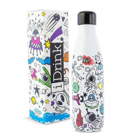 Bouteille thermique SPACE 500ml Acier inoxydable double paroi NO BPA ID0018