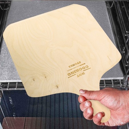 Kit de pizza 35x35cm en pierre de lave 100% naturelle qui cuit en 5 minutes