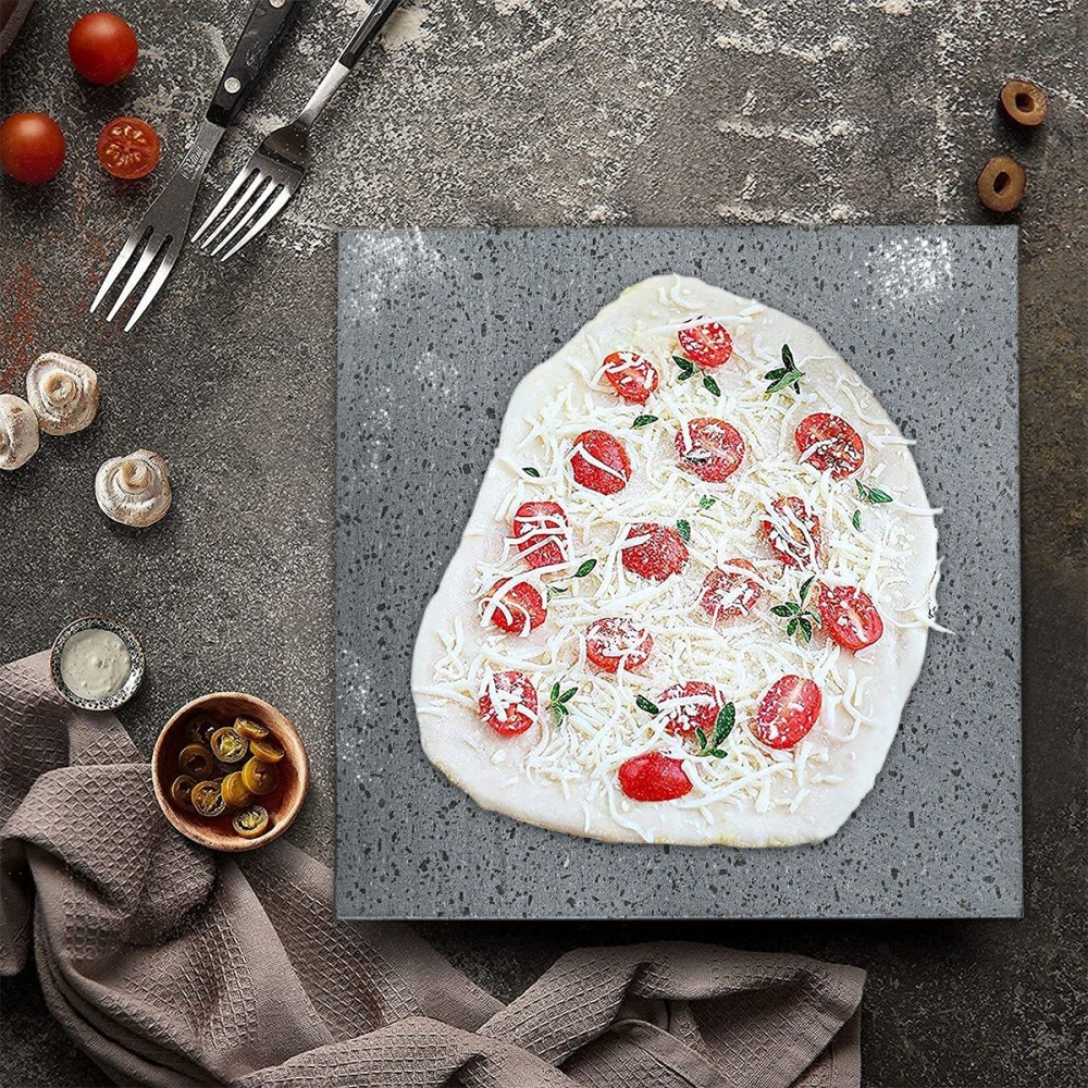 Kit de pizza 34x40cm en pierre de lave 100%...