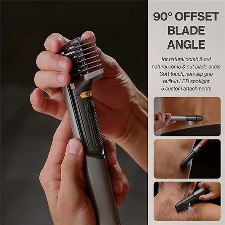 246851 Tondeuse cheveux et barbe sans fil à batterie 5 têtes