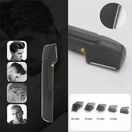 246851 Tondeuse cheveux et barbe sans fil à batterie 5 têtes