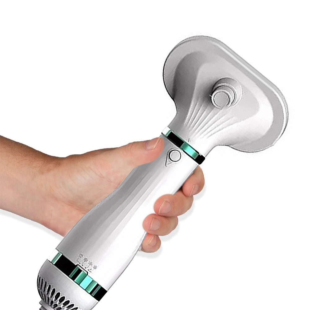 412521 Brosse sèche-cheveux 2en1 ergonomique...