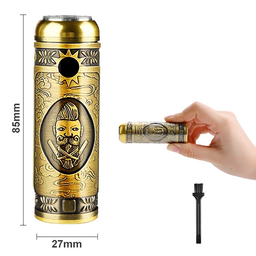 107773 Mini rasoir portable avec 2 lames design...